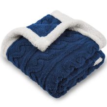 Load image into Gallery viewer, HOMRITAR Baby Blanket for Boys Girls Fluffy Toddler Blanket with Stylish 3D Jacquard Plush Newborn Blanket 30 x 40 Inches Red