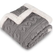 Load image into Gallery viewer, HOMRITAR Baby Blanket for Boys Girls Fluffy Toddler Blanket with Stylish 3D Jacquard Plush Newborn Blanket 30 x 40 Inches Red