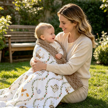 Load image into Gallery viewer, HOMRITAR Farm Baby Blanket for Boys Girls with Double Layer Dotted Backing