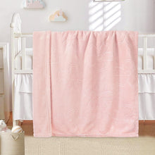 Load image into Gallery viewer, BORITAR Baby Blanket for Girls Ultra Soft Cozy Fleece Baby Blankets, Warm and Lightweight Toddler Blanket with Elegant Floral Printed for Bed Stroller Crib Travel, 30x40 Inch, Pink