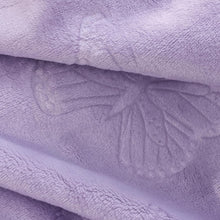 Load image into Gallery viewer, BORITAR Baby Blanket with Butterfly Design for Girls Ultra Soft Fleece Warm and Lightweight Blankets for Infant Toddler Newborn, 30x40 Inch, Purple