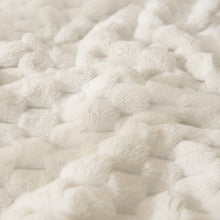 Load image into Gallery viewer, HOMRITAR 3D Jacquard Fluffy Fuzzy Blanket for Infant, Soft Warm Cozy Flannel Fleece Warm Blanket Nursery, Stroller Toddler Bedding