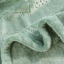Load image into Gallery viewer, BORITAR Baby Blanket for Boys Girls Ultra Soft Fleece Warm and Lightweight Animal Blankets for Infant Toddler Newborn, 30x40 Inch, Sage Green