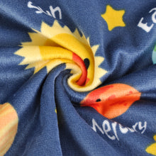 Load image into Gallery viewer, Unisex Receiving Blanket with Solar System Multicolor Printed Blanket 30 x 40 Inch(75x100cm), Navy Blue