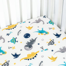 Load image into Gallery viewer, Jersey Knit Stretchy Fitted Crib Sheet for Baby Toddler Mattress Up to 8”Thickness