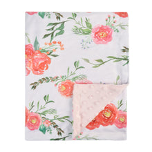 Load image into Gallery viewer, Receiving Blanket with Pink Floral Multicolor Printed Blanket 30 x 40 Inch(75x100cm)