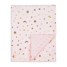 Load image into Gallery viewer, Unisex Ultra Soft Warm Luxurious Little Star Print Pink Receiving Blanket 30 x 47 Inch(75x120cm)