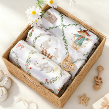 Load image into Gallery viewer, HOMRITAR Floral Animals Baby Blanket for Boys Girls with Dotted Backing
