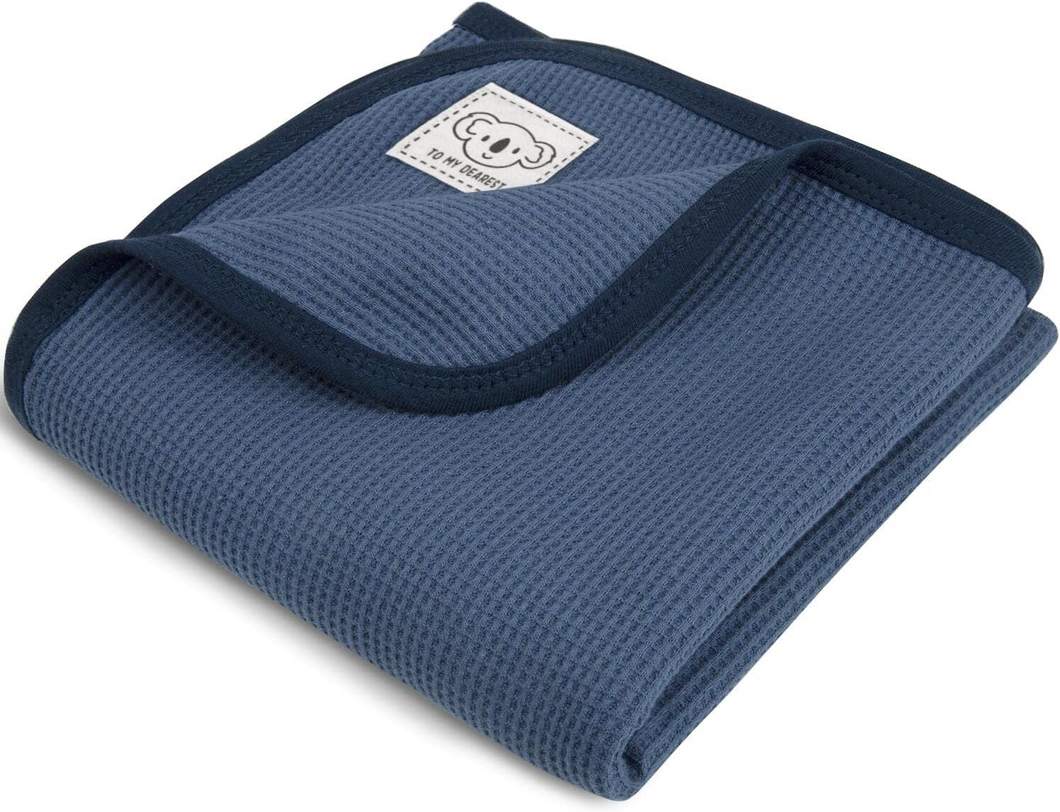 HOMRITAR 100% Cotton Blanket Waffle Baby Blanket for Unisex with Koala Design Baby Gift for Newborn Toddler 30 x 30 Inch