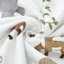 Load image into Gallery viewer, Baby Blankets for Unisex Boys Girls, Super Soft Nursery Minky Blankets with Woodland Animal Design and Dotted Fleece Backing, Printed Bed Throws Newborn Toddler Gift 30 x 40 Inch
