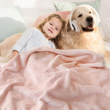 Load image into Gallery viewer, BORITAR Baby Blanket for Girls Ultra Soft Cozy Fleece Baby Blankets, Warm and Lightweight Toddler Blanket with Elegant Floral Printed for Bed Stroller Crib Travel, 30x40 Inch, Pink
