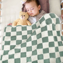 Load image into Gallery viewer, HOMRITAR Checkerboard Toddlers Blanket Super Soft Baby Blanket for Boys Girls 380GSM
