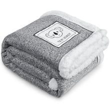 Load image into Gallery viewer, Baby Blanket with Plush Sherpa Fleece for Boys and Girls (30 x 40inch,Grey)
